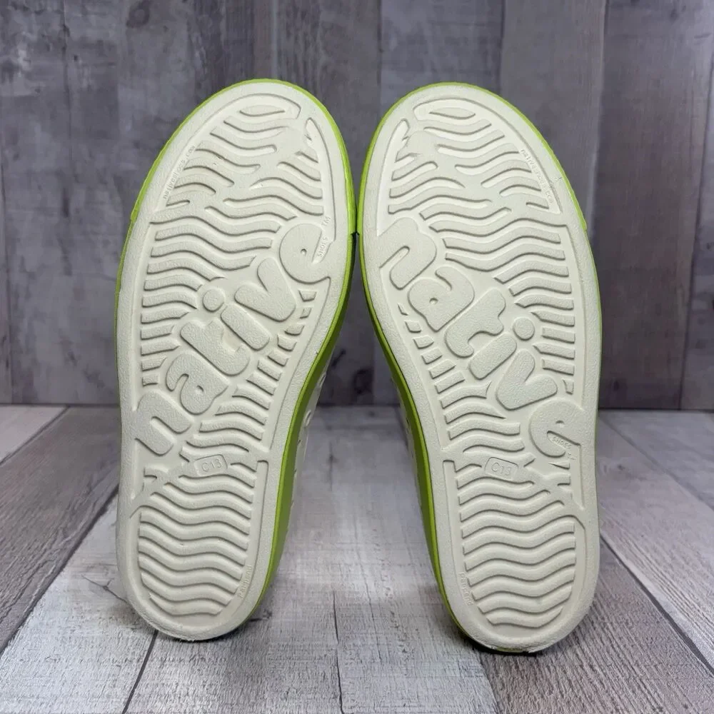 Native X Baby Yoda Star Wars Size 13 C Kids Slip On Shoes Rubber EVA Beige Green